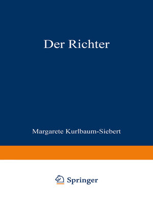 cover image of Der Richter